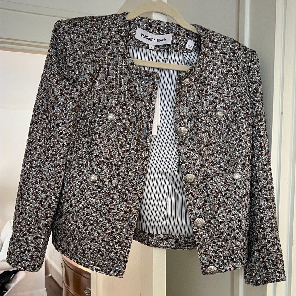 Veronica Beard Multicolor Tweed Blazer
